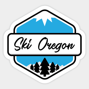 Ski Oregon Shirt Sticker